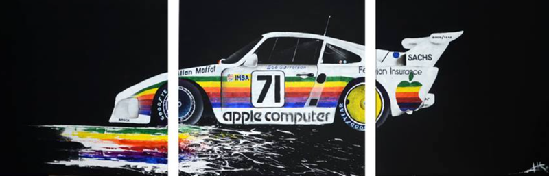 Illustration for article titled The most iconic race cars in history captured in beautiful paintings